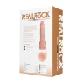 Dildo wibrujące RealRock® 23 cm, realistyczny, przyssawka, skórzany design