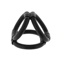 Pierścień erekcyjny TPR z regulacją, długość 5.5 cm, wodoodporny, czarny