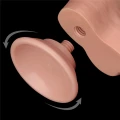 Dildo - Seria Dual Layer - 8 cali, super realistyczny TPE, przyssawka o dużej sile ssania