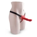 Ramiączko strap-on Toyz4Lovers, regulowane, czerwone, długość 12.5 cm, średnica 3.5 cm