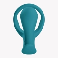 Pierścień erekcyjny z plugiem analnym Bootie Ring – silikonowy, butelkowozielony, 6,3 cm