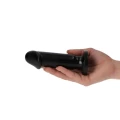 Dildo Gino Black, PVC, 10.5 cm długości, przyssawka u podstawy, średnica 4 cm