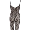 Kombinezon koronkowy XXL-XXXL, 100% poliamid, głęboki dekolt, otwarty w kroku