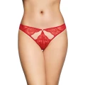 Stringi koronkowe SOFTLINE COLLECTION G-String 2497 - elegancka czerwień, S/M