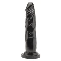Dildo TOYJOY Get Real, 18 cm długości, czarny, bezftalanowy PVC
