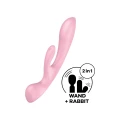 Wibrator króliczek Satisfyer Triple Oh - 3 silniczki, 12 trybów, wodoodporny IPX7