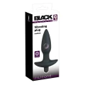 Wtyczka analna silikonowa Black Velvet, 5-stopniowa wibracja, 15 cm długości