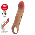 Nakładka na penisa PRETTY LOVE BRAD, wibracyjna, 21,3cm, TPE z pętlą na jądra