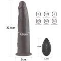 Dildo Lovetoy Dual Layer - 9 cali, zdalnie sterowany, 10 trybów wibracji i rotacji