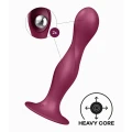 Stymulator analno-waginalny Satisfyer Double Ball-R, silikon, funkcja ssania, naturalne wibracje