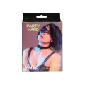 Kołnierz BDSM Lola Games Party Twardy, PVC, regulowany, czarny 49 cm