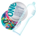 Prezerwatywy przezroczyste ONE Pleasure Plus, 180 mm, 53 mm, wegańskie, 12 szt.