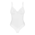 Body Alissium - XS/S, białe, miseczki z fiszbinami, regulowane ramiączka, 94% poliamid