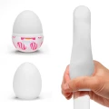 Masturbator jednorazowy Tenga Egg Curl - elastyczna struktura, żebrowana, 7 cm