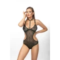 Body PERSEPHONE ANAIS, czarne, regulowane ramiączka, stringi, rozmiar XL/XXL