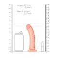 Dildo Real Rock - zakrzywiony, 15,5 cm, z przyssawką, wodoodporny