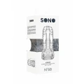 Masturbator SONO No. 68 - Przezroczysty, 15 cm, TPE, wodoodporny