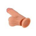 Dildo - INFERNO HIDDEN DESIRE, 19 cm, płynny silikon, z realistycznym wykończeniem