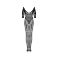 Bodystocking OBSESSIVE G329 XL/XXL – imitacja gorsetu, elastyczna dzianina, czarny