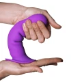 Dildo A.D. Hitsens 3 - 18,2 cm, silikon premium, 10 trybów wibracji, lila