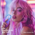 Wibrator noszony Magic Motion Flamingo Max — sterowanie aplikacją, squeeze-control, wodoodporny