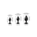 Koreczek analny DORCEL ONIX PLUG S, metalowy, wodoodporny, 7,1 cm
