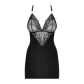 Koszulka nocna OBSESSIVE 828-CHE-1 L/XL, regulowane szelki, koronkowy dekolt