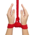 Lina do bondage 10m, Bawełna, 8mm, czerwony - Shibari Series