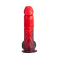 Dildo SILEXD Devil 8 cali, termoreaktywny, silikonowy, z przyssawką 70 mm