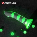 Dildo - PRETTY LOVE, silikonowe, świecące, mocna przyssawka