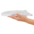 Rękaw na penisa Crystal Clear, TPE, długość 27,8 cm, elastyczny z pierścieniem na jądra