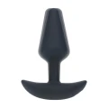 Wibrujący korek analny - Klasyczny S - Silikon bezpieczny dla ciała, wodoodporny, czarny