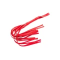 Flogger skórzany, 43 cm, odporność na nikiel - Czerwony, idealny do BDSM