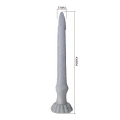 Dildo Power Monsters Basilisk, 43 cm, pofalowana tekstura, silikon medyczny