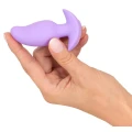 Wtyk wibracyjny silikonowy Cuties, 7 trybów, długość 8 cm, ergonomiczny stoper