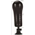 Masturbator ścienny Bull Power, 7 prędkości, struktura 3D, 29,5 cm, czarny