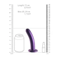 Dildo Ouch! - silikonowe, zakrzywione, 6 cali/14,5 cm z przyssawką