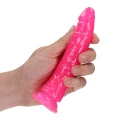 Dildo REALROCK GLOW IN THE DARK 6'' (15,5 cm) - Przyssawka, Bez ftalanów, Wodoodporne