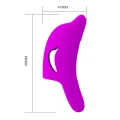 Wibrator palcowy Pretty Love Delphini, silikonowy, 10 funkcji wibracji