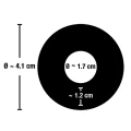 Pierścień erekcyjny - Stretchy, rozciągliwy TPE, średnica wewn. 1,7 cm, zewn. 4,1 cm