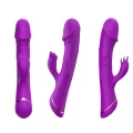 Stymulator łechtaczki Rubberco Purple, silikon, 9 funkcji wibracji, wodoodporny