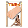 Masturbator waginalny TEMIDA, 12 cm długości, wibracje, wodoodporny, CyberSkin®