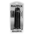 Dildo RealRock - 25,4 cm, Grubość 8 cm, PVC, Głęboka Penetracja, Przyssawka