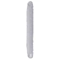 Dildo Crystal Duo – PVC, długość 34 cm, średnica 3,5-4 cm, do stymulacji podwójnej