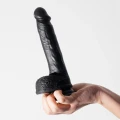 Dildo Crushious Inviktus 22cm, 3.7cm, silikonowy, wodoodporny, z przyssawką