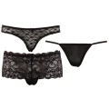Majtki COTTELLI LINGERIE - Zestaw koronkowych fig i stringów, XL, eleganckie i komfortowe