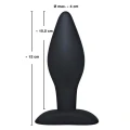 Korek analny - Black Velvets, silikonowy, 12 cm długości, 4 cm średnicy