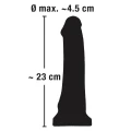 Dildo PVC – Europejski Urok, 23 cm długości, średnica 4-4,5 cm, z przyssawką