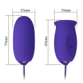 Wibrator podwójny - PRETTY LOVE Daisy - Silikon, 12 funkcji wibracji, 3 funkcje lizania