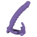 Dildo wibracyjne - Silicon Play - 16 cm długości, 2,6 cm średnicy, pierścień 3,2 cm